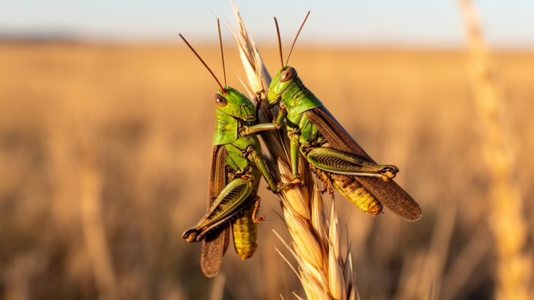 Captive grasshoppers show cross-subfamily male-male mating attempt
