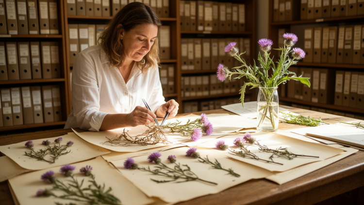 Herbarium study designates five nomenclatural types for names allied to Centaurea ambigua