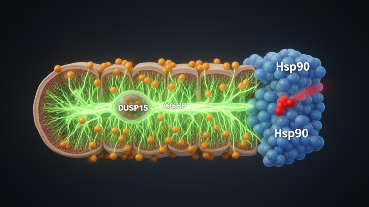 Mouse study links spinal Hsp90 inhibition to enhanced morphine pain relief through DUSP15 in CGRP neurons
