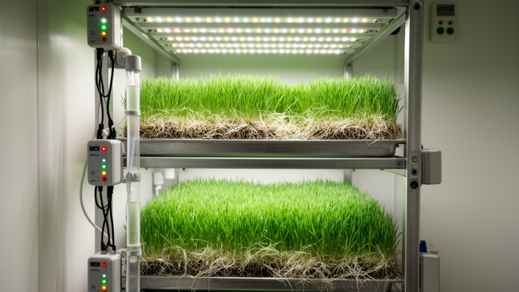IoT-controlled hydroponic maize system produced green fodder in three sequential validation cycles