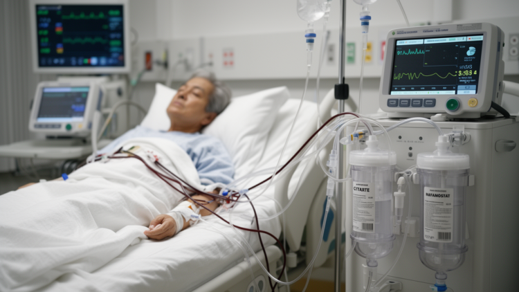 Low-Dose Citrate-Nafamostat Strategy Feasible in Liver-Failure CRRT Series
