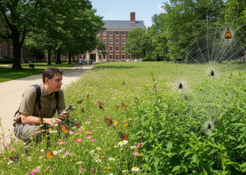 Campus butterflies and spiders show stable diversity across an urbanization gradient