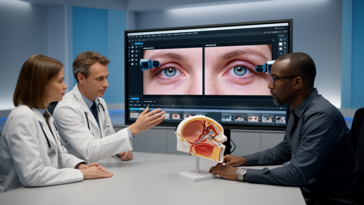Research report: Comparing teacher-made and AI-assisted teaching videos for thyroid eye disease: an exploratory study