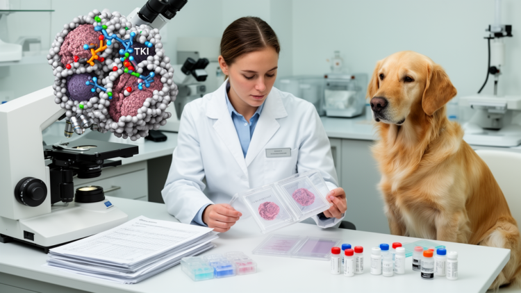 Systematic review maps tyrosine kinase inhibitor evidence in canine solid tumours