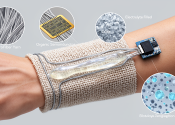Textile organic electrochemical transistors in biosensing and bioelectronics including materials architectures and emerging applications