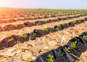 Plastic Mulch and Nitrogen Team Up to Boost Camelina Oil Yields in Drylands