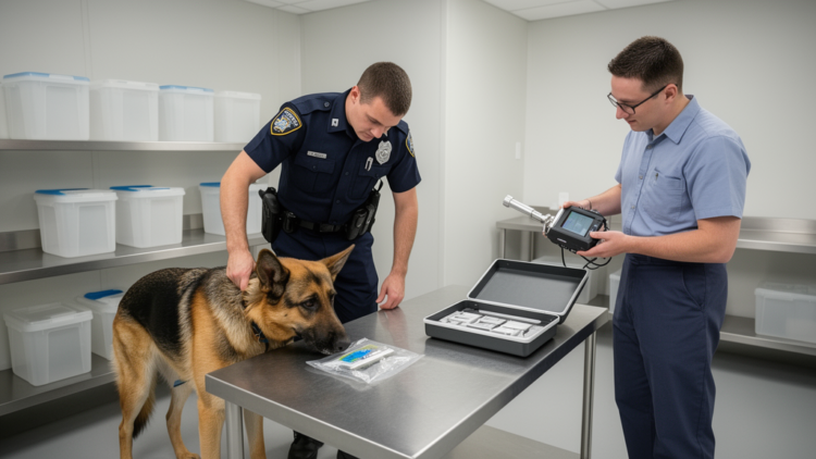 Pilot test compares electronic nose and police detection dogs