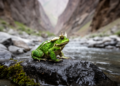Green Horned Toad Found in Xizang’s Grand Canyon