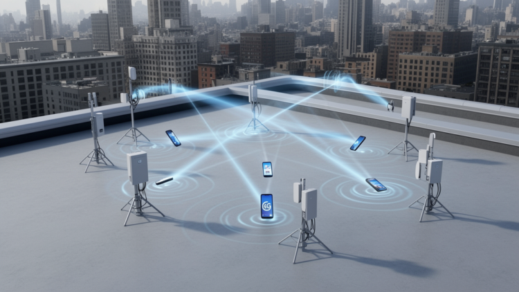 Simulation and prototype test feedback-free scheduling for flexible 6G base-station cooperation