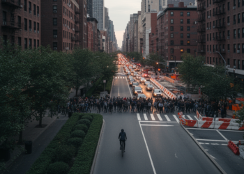 Landscape-aware routing trades distance for lower urban conflict
