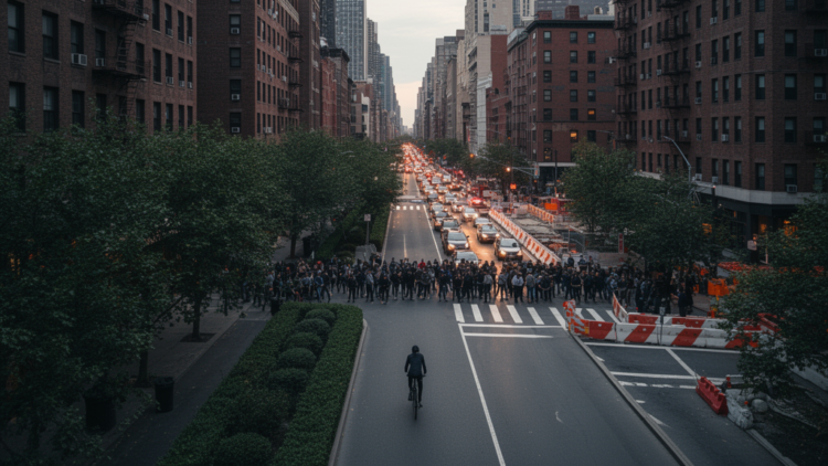 Landscape-aware routing trades distance for lower urban conflict