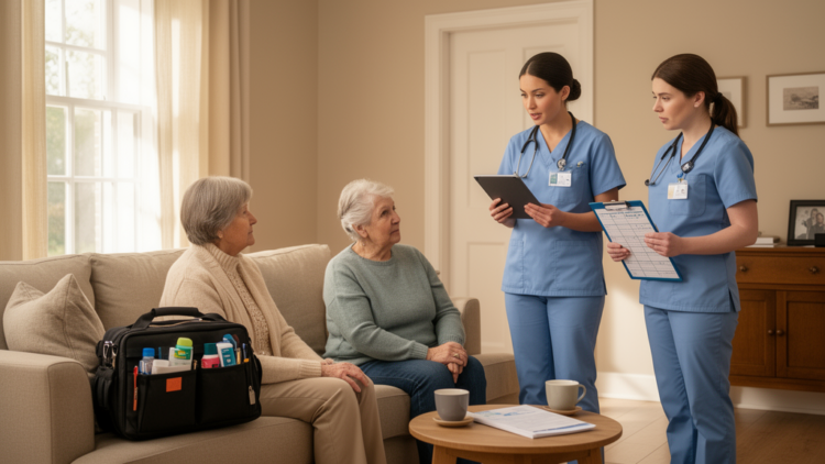 Job Resources Show Modest Buffering Association With Stress in Home Visiting Nurses