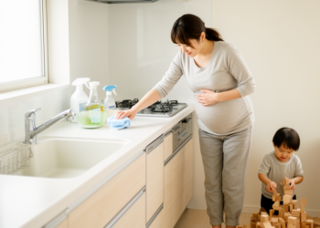 Pregnancy cleaning linked to lower toddler developmental screening odds in Japanese cohort