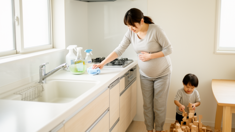 Pregnancy cleaning linked to lower toddler developmental screening odds in Japanese cohort