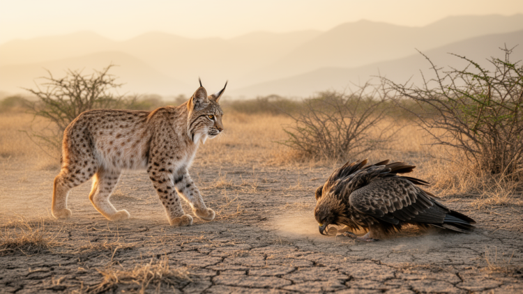 Drought and disease drove lynx to prey on black kites