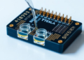 Tesla-Inspired Microfluidic Chip Mixes Fluids and Feeds Three Test Chambers Evenly