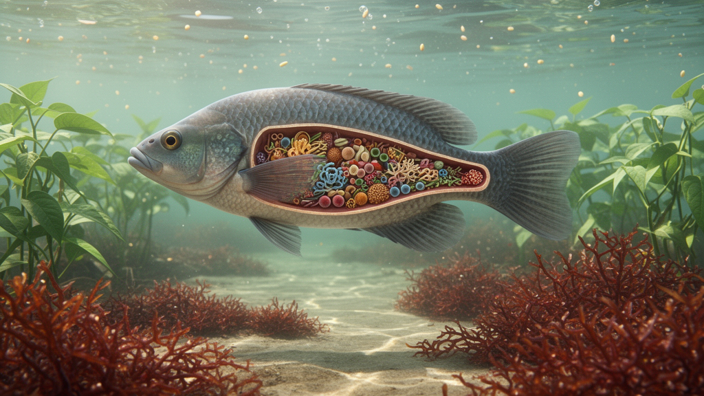 Soybean and Kappaphycus reshape farmed tilapia gut microbiomes