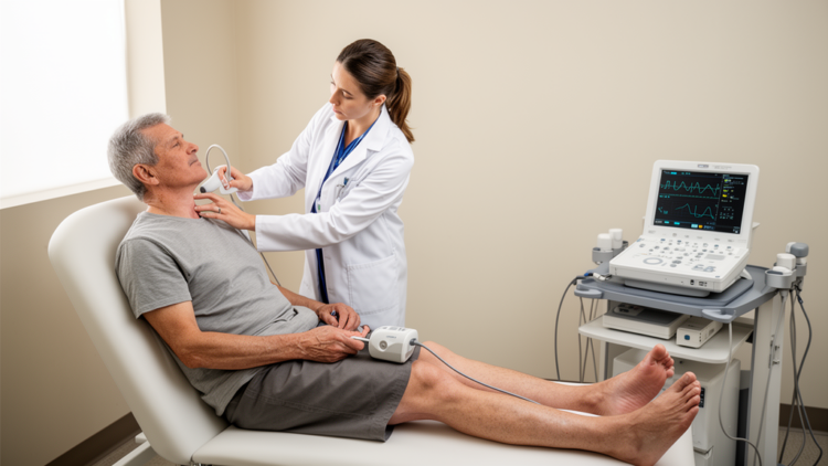 Repeated-measures study in 17 chronic-stroke adults finds carotid-femoral pulse-wave velocity most reliable