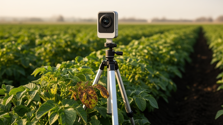 Lightweight AI detects potato leaf diseases under field conditions