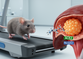 Exercise-linked muscle peptide reduces fatty liver through ACE2 in mice