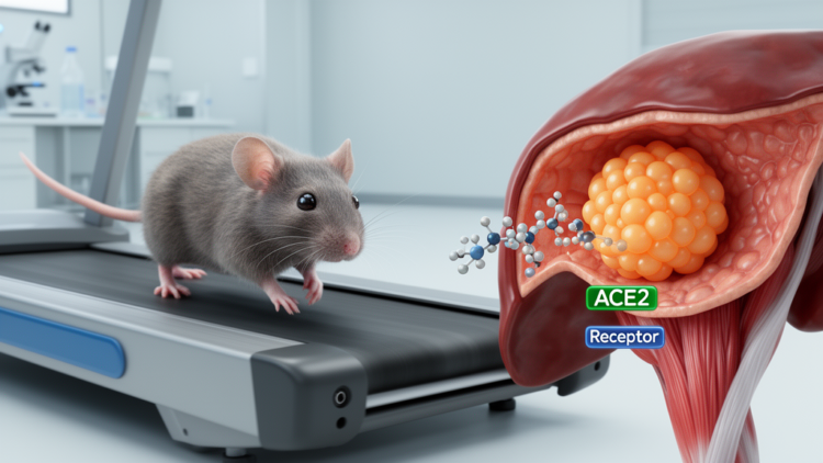 Exercise-linked muscle peptide reduces fatty liver through ACE2 in mice