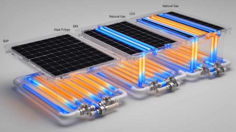 CFD study ranks water-heated collector factors for natural gas preheating