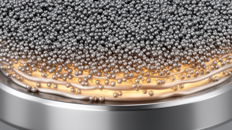 Molecular dynamics model links titanium nanopowder coating to lower melting point