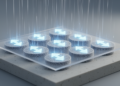 Electric fields reverse magnetization in 190-nanometer multiferroic nanodots