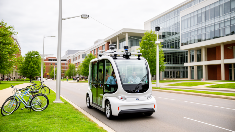 TU Graz develops sensor-linked autonomous on-demand shuttle service
