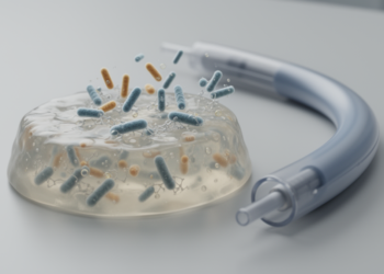Prototype enzyme-responsive hydrogel embeds phages for catheter-infection research