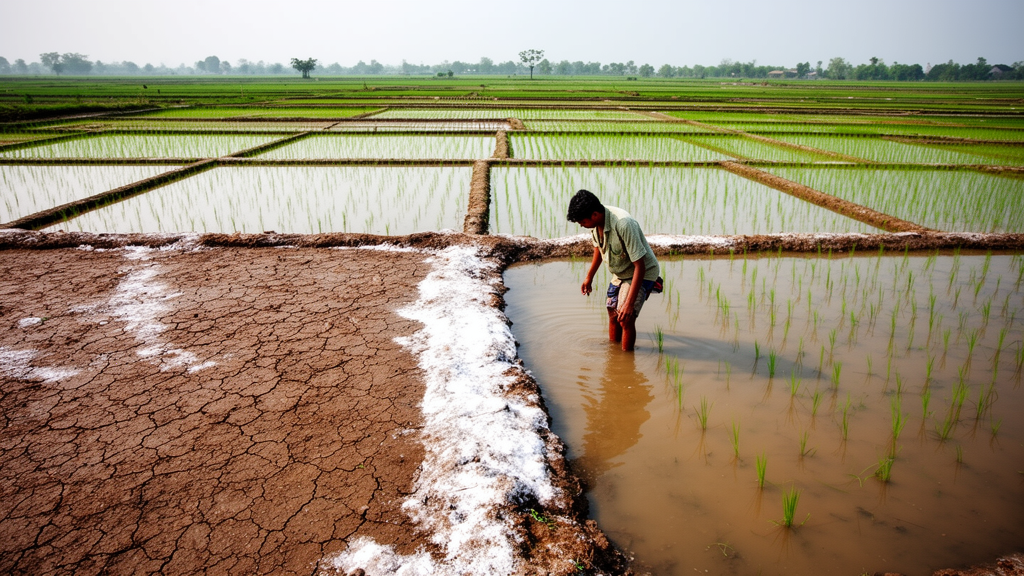 AWD saves water but raises salinity in Bangladesh rice fields