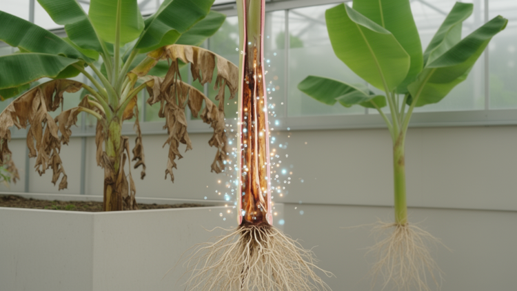 Banana DMR6 induction tracks Fusarium wilt progression in Prata-Ana
