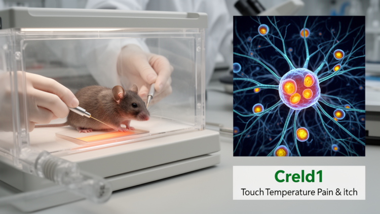 Mouse study links Creld1 to touch, temperature, pain and itch