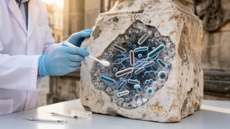 eDNA study maps microbial networks on Kraków urban stone