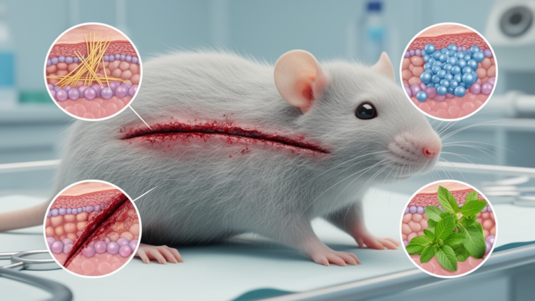Natural agents and stem cells alter healing in rat skin wounds