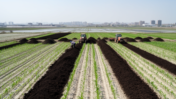 Long-term manure shifted Beijing maize plots toward negative warming potential