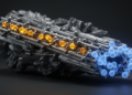 Stibnite's Atomic Chains Show Electrons and Holes Respond Differently to Dimensional Cutoff