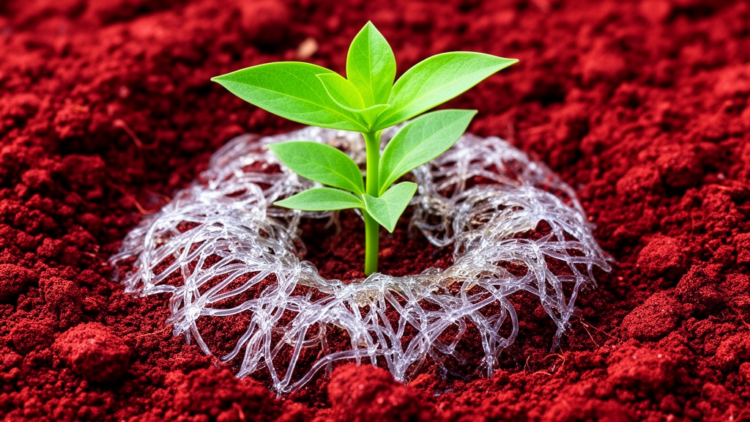 Seaweed Polysaccharides Supercharge Plant Growth and Soil Strength in Eroded Red Soil