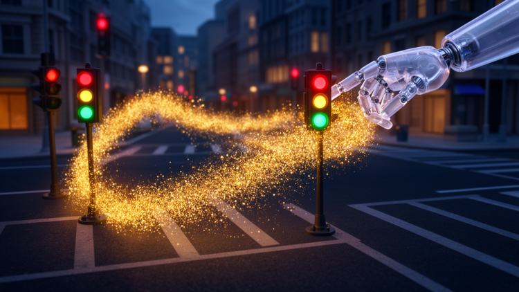 Reinforcement Learning Takes the Wheel of Particle Swarm Traffic Signal Tuning
