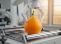 Robot Passively Centers Citrus Stems for Precise Cuts With Simpler Hardware