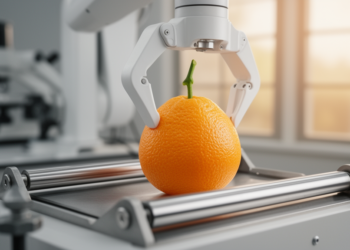 Robot Passively Centers Citrus Stems for Precise Cuts With Simpler Hardware
