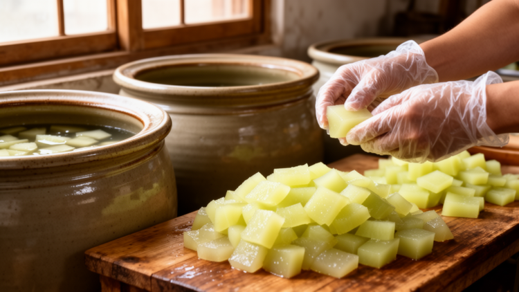 How China's Crunchy Pickled Zhacai Loses Its Bite: Enzymes, Salt and Cell Wall Breakdown Tracked Stage by Stage