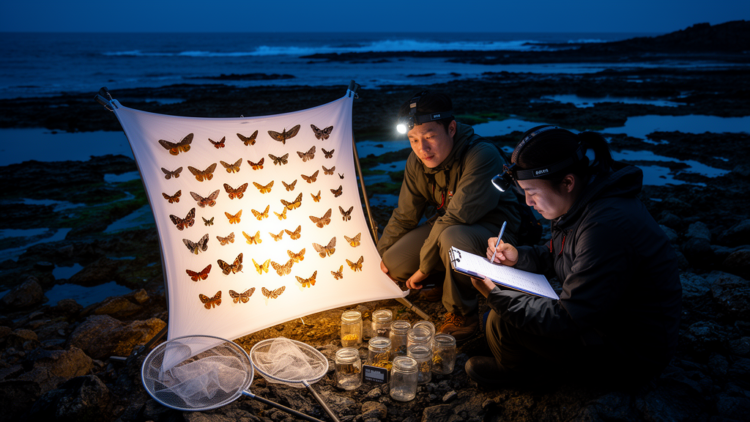 Eighteen-Year Moth Survey Captures 1,179 Species Across South Korean Islands