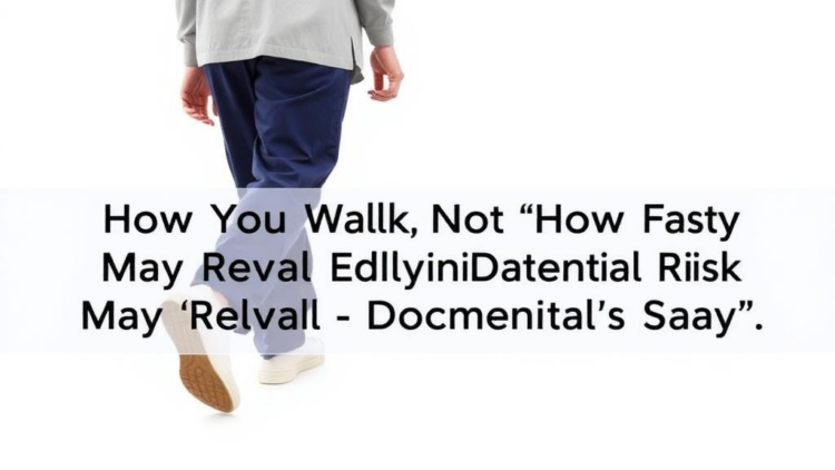How You Walk, Not Just How Fast, May Reveal Early Dementia Risk