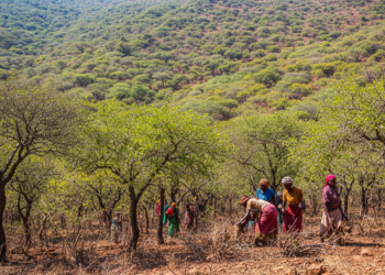 Ethiopian dry mountain forest holds 57 woody species under growing human pressure