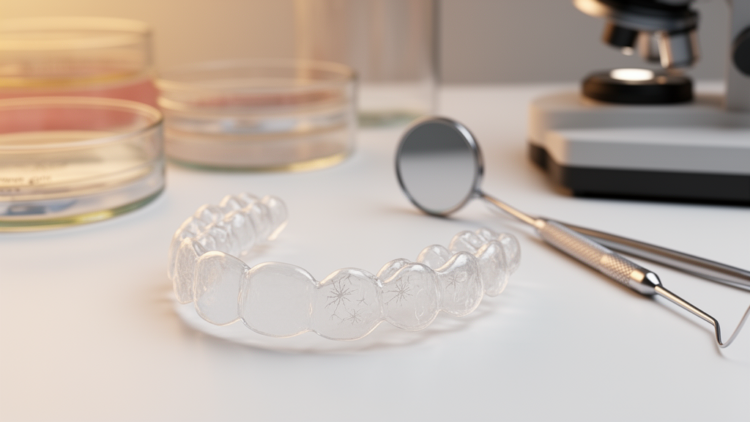 Research report: Clear aligner interface properties, oral microbial ecology, and strategies for biofilm control and caries-risk mitigation: a scoping review