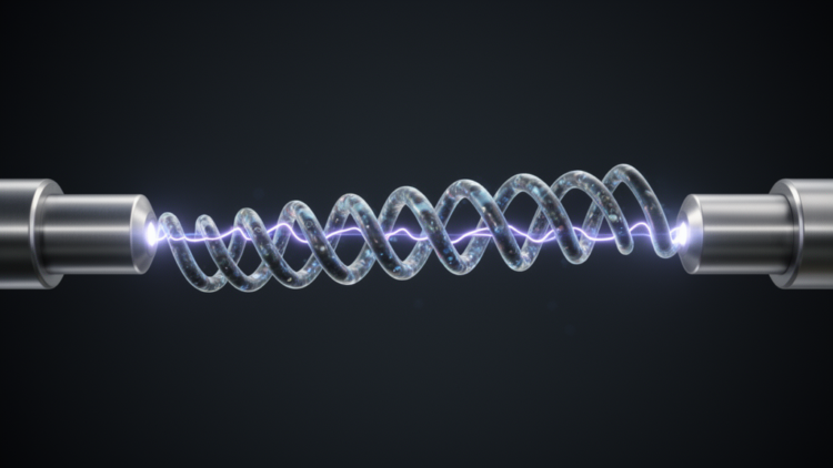 Single Molecule Spins Like Archimedes' Screw When Driven by Electric Current