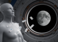 Crystal detectors reveal cosmic radiation doses near the Moon on Artemis I
