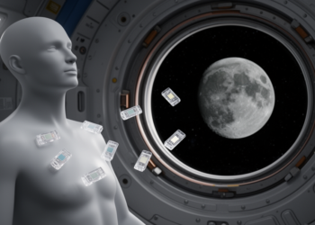 Crystal detectors reveal cosmic radiation doses near the Moon on Artemis I
