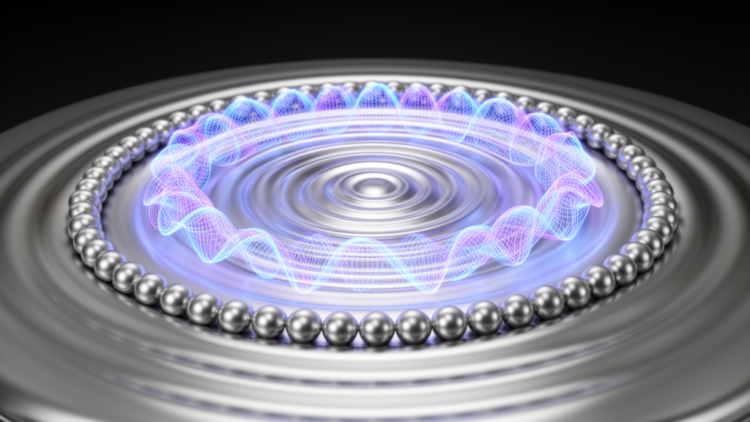 Electron waves trapped in a metal for the first time